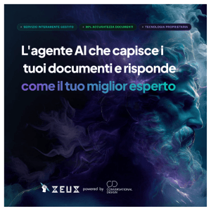 Conversational Design presenta Zeus: agenti AI per le PMI italiane in un servizio interamente gestito